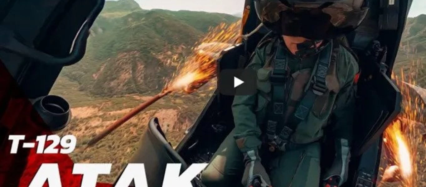 Bίντεο μέσα από το πιλοτήριο: Τουρκικά επιθετικά ελικόπτερα T-129 κτυπούν θέσεις του ΡΚΚ